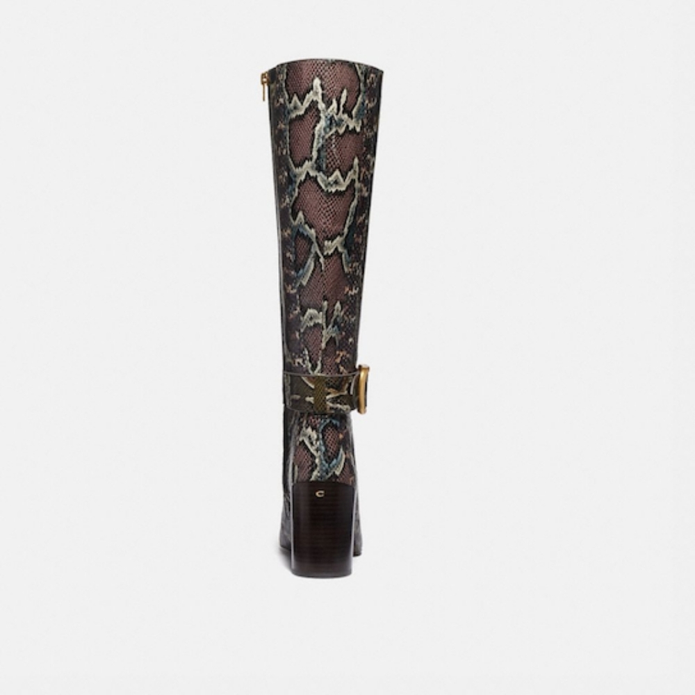 Evelyn Boot In Snakeskin - Picture 3 of 4
